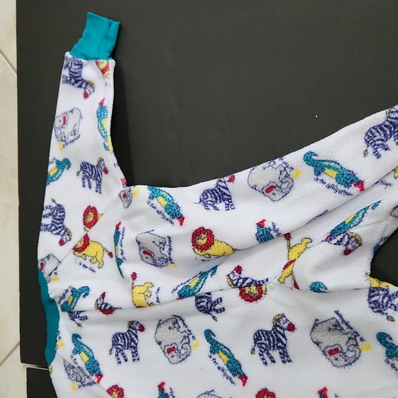 Vintage 1990s Small Steps One Piece Footsie Pajamas Zoo Animals 2T - Picture 9 of 11